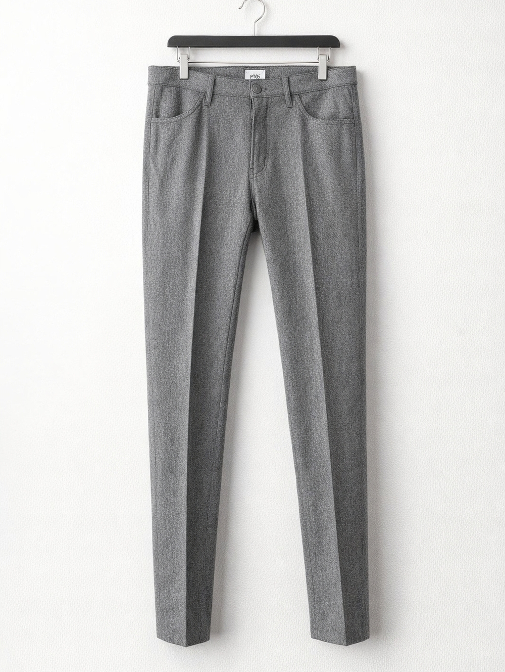 PT Torino PT05 Jeans Mens 33 Grey Regular Straight Wool Chic Old Money